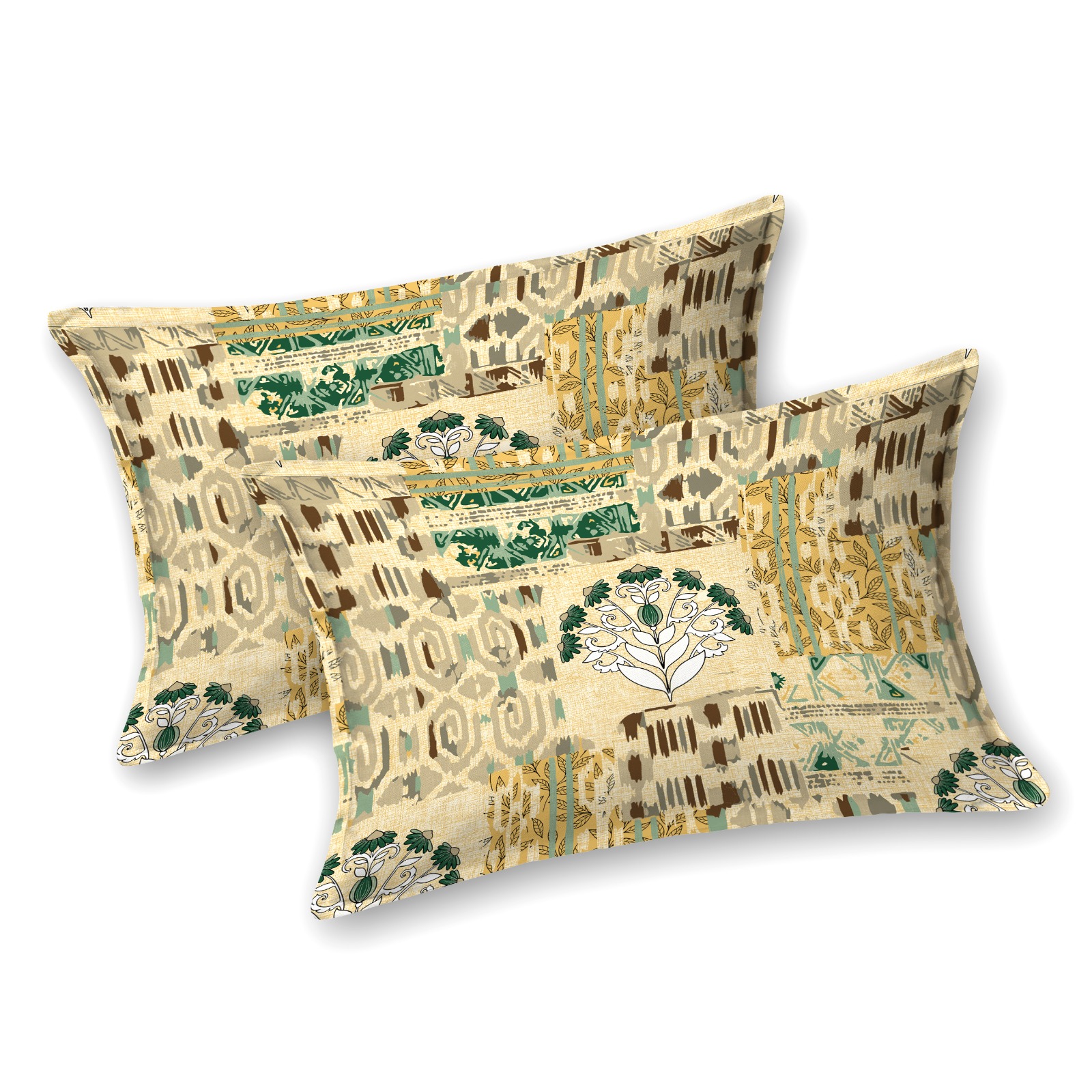 premium printed cotton pillow cover set of 2